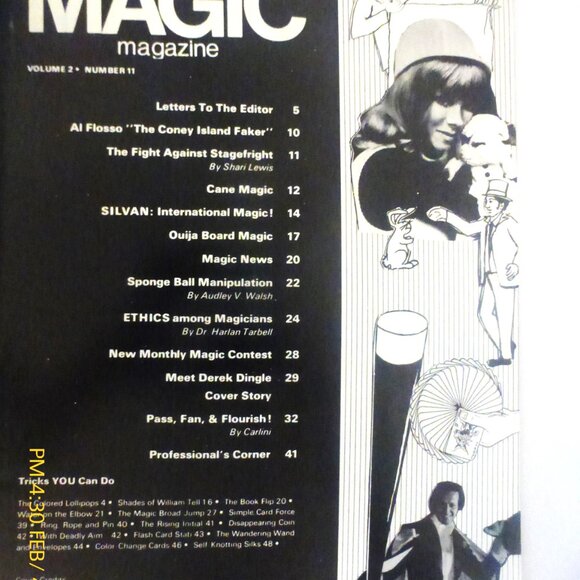 November1975 Houdini's MAGIC MAGAZINE Magician Book Houdini Magic Tricks 4 Ace - Picture 2 of 7